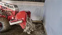 HE482 Power Bucket The Power Bucket efficiently dumps large coarse rock to create a solid foundation base for construction or landscaping projects.