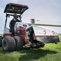KC220 Stump Grinder The compact design of the Ventrac with the KC220 Stump Grinder allows access through tight spaces, like a 6-foot farm gate, to remove stumps where larger machines can’t reach.
