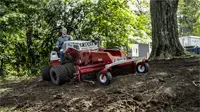 KG540 Power Rake Pulverize rough soil patches with the Power Rake to prepare for overseeding, creating a uniform surface for healthy turf recovery.