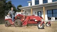 KG540 Power Rake Break up soil clods and remove rocks to create a fine, even base for grass seed or sod.