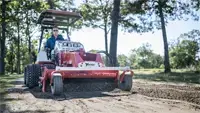 KG540 Power Rake Smooth uneven cart paths by adjusting rotor height and angle, removing compacted soil and debris to restore safe and even footing.