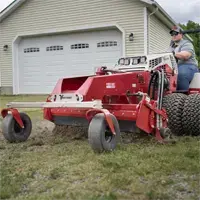 KG540 Power Rake Remove weeds and unwanted vegetation from gravel by raking and refining surface, restoring driveway appearance.
