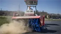 KJ Broom Keep school parking lots clean and visually appealing by using the Power Broom to sweep away leaves, dirt, and debris, enhancing safety and curb appeal.