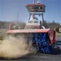KJ Broom Keep school parking lots clean and visually appealing by using the Power Broom to sweep away leaves, dirt, and debris, enhancing safety and curb appeal.