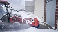 KJ Broom From schools to commercial properties, the Power Broom keeps entrances and walkways clear, with the ability to change broom spin direction and angle snow exactly where you want it.