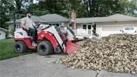 KM500 Loader With the KM500 Loader’s Standard Bucket, contractors can quickly dig into rock piles and move material exactly where it’s needed — streamlining flower bed installations and landscape work.