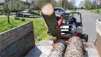 KM300 Log Grapple The Ventrac Log Grapple makes loading heavy logs into trailers fast and efficient, reducing manual labor for tree service contractors and land management crews.