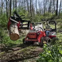 KM300 Log Grapple Combining Ventrac’s slope capability with the Log Grapple, operators can clear wooded areas and move logs in places other equipment can’t reach.