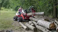 KM300 Log Grapple Streamline firewood and timber operations by stacking logs neatly with the precision and power of the Ventrac Log Grapple.