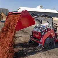 KM500 Loader Do more with compact landscaping equipment — the Light Material Bucket gives contractors the ability to move material into spaces larger loaders can’t access, without sacrificing productivity.