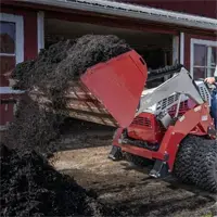 KM660 Light Material Bucket Move large volumes of mulch quickly with the Ventrac Light Material Bucket, designed for high-capacity material handling on commercial landscaping projects.