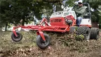 KR Landscape Rake The Landscape Rake’s durable tine design allows operators to work in tough soils, making it a valuable tool for construction site cleanup.