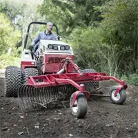 KR Landscape Rake Contractors benefit from the Landscape Rake’s ability to both move and level topsoil, reducing the need for multiple passes and saving time on job sites.