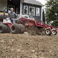 KR Landscape Rake Landscapers rely on the Ventrac Landscape Rake to restore gravel driveways, clean up construction sites, and prep surfaces for sod or seed.