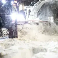 KX Snowblower With a cutting height of 26½ inches (no auxiliary auger), the KX clears snow banks effectively without overworking the engine.
