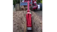 KY400 Trencher The KY400’s adjustable crumb scraper ensures clean trench bottoms every time — important for utility installation and drainage work.