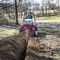 KY400 Trencher The KY400 Trencher makes clean drainage trenching simple — up to 40-inch depth with a 5½-inch wide cut, ideal for installing downspouts or French drain systems.