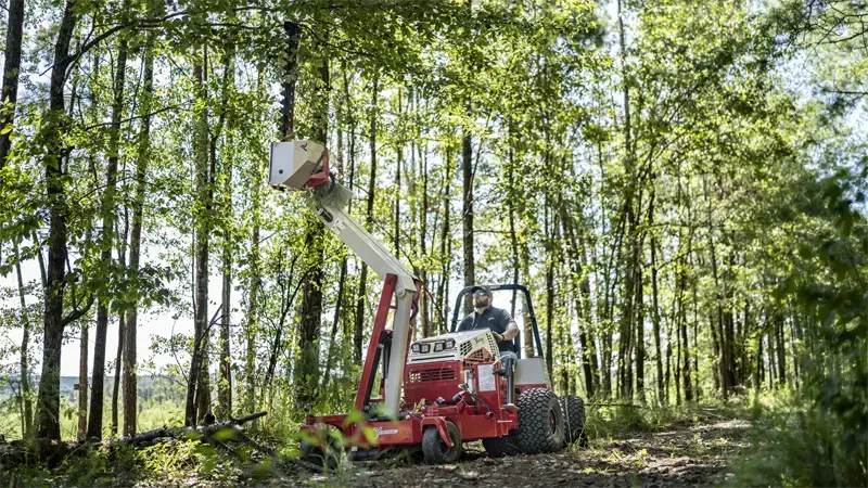 The Ventrac MA900 Boom Mower offers an impressive 142-inch vertical reach, making it ideal for clearing overgrown trails, brush, and overhanging branches, keeping pathways safe and accessible.
