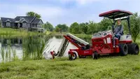 MA900 Boom Mower The MA900 Boom Mower makes pond maintenance easy, allowing operators to cut reeds, brush, and invasive plants along banks without disturbing the surrounding landscape.