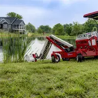 MA900 Boom Mower The MA900 Boom Mower makes pond maintenance easy, allowing operators to cut reeds, brush, and invasive plants along banks without disturbing the surrounding landscape.