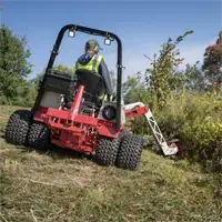 The Ventrac MA900 Boom Mower is a versatile solution for municipal crews and contractors, easily trimming overgrown brush, pond vegetation, and park trails while reducing manual labor.