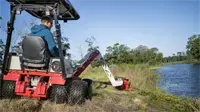 MA900 Boom Mower The MA900's front-mounted design provides operators with optimal visibility and control, ensuring precise mowing along edges and around obstacles, crucial for maintaining the pristine condition of golf course greens.