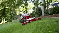MJ840 Contour Mower The MJ840’s rear discharge system keeps fairways clean by evenly dispersing clippings, reducing buildup on playing surfaces.