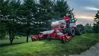 MJ840 Contour Mower Golf course superintendents trust the Ventrac MJ840 Contour Mower to deliver a smooth, consistent cut across fairways, roughs, and slopes up to 30 degrees.