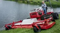 MK960 Wide Area Mower Full width striping roller and robust build make the MK960 suitable for slopes and undulating terrain, keeping turf even and professional looking.