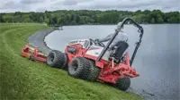 MK960 Wide Area Mower The MK960 includes three front anti-scalp rollers to protect turf on uneven ground while achieving an even cut.