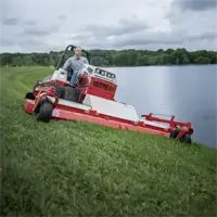 MK960 Wide Area Mower Maintain dam embankments and levees confidently with the MK960’s 95-inch cutting width and 3 front anti-scalp rollers to prevent damage on steep inclines.