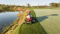 MR770 Reel Mower Tackle transition areas and secondary rough with reel-cut precision, reducing turf stress and improving playability.
