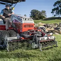 MR770 Reel Mower The MR770's seven 22-inch reels offer a 77-inch cutting width, ensuring efficient and professional mowing on large areas without sacrificing cut quality.