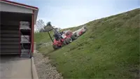 Finish Mower Conquer slopes up to 30 degrees with the Ventrac tractor — engineered for stability, versatility, and consistent results on the toughest terrain.