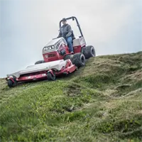 Finish Mower The Ventrac Finish Mower adapts to steep inclines, ensuring consistent, professional-grade mowing results on hilly landscapes.