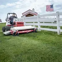 Finish Mower Easily maintain turf along fences and boundaries with the Ventrac Finish Mower’s precise cutting capabilities and durable deck design.