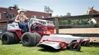 Finish Mower Maintain equine properties with precision; the Ventrac Finish Mower's adjustable height settings accommodate various turf conditions.