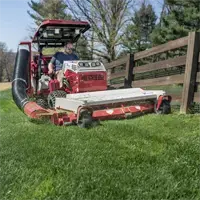 Finish Mower Combine with the Ventrac Vacuum Collection System to efficiently collect grass clippings, leaving your lawn pristine.