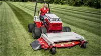 Finish Mower Maintain consistency across large areas with the Ventrac Finish Mower's wide cutting width and adjustable settings.