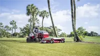 Finish Mower Maintain a pristine appearance on golf courses and sports fields with the Ventrac Finish Mower's high-quality cut.