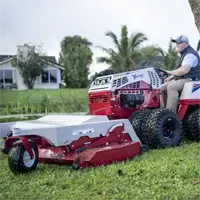 Maneuver around trees and obstacles with ease, thanks to the Ventrac Finish Mower's design and floating deck.