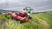 MWMY Flail Mower From tall grass to woody stems, the Flail Mower handles varying brush types while mowing hillsides sideways with stability and precision.