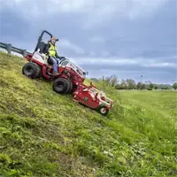 MWMY Flail Mower Combined with the Ventrac tractor’s slope capability, the Flail Mower makes monthly maintenance on hills faster.