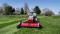 MWMY Flail Mower Beyond reclaiming overgrowth, the Flail Mower leaves behind vibrant stripes with its rear roller for a polished, finished look.