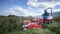 MWMY Flail Mower With its full-width rear roller and floating deck, the Flail Mower follows uneven ground contours for a consistent, even finish.