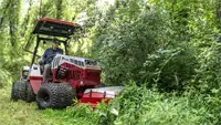 MZ480 Brush Cutter The Ventrac MZ480 Brush Cutter clears thick trails with ease, powering through dense undergrowth and saplings up to 3 inches in diameter with its hinged front gate design.