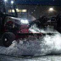 SE530 V-Blade Clearing snow before sunrise is simple with the SE530 V-Blade, and the Ventrac winter cab keeps operators sheltered from wind and snow while they prepare walkways and lots for the day ahead.
