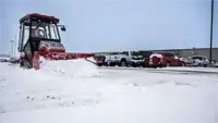 SP720 Box Plow When snow piles get big, the box architecture channels and stacks snow—saving time and passes.