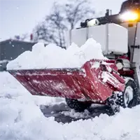 NE380 Snow Bucket When snow accumulates along fence lines or low-traffic areas, the NE380 moves snow, slush, and ice easily and precisely, reducing cleanup time and minimizing physical effort.