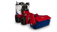 The reversible bristle rotation and wafer style bristles of the NJ380 provide effective sweeping forward or backward, helping contractors and maintenance crews leave sidewalks virtually clear of snow and light debris.